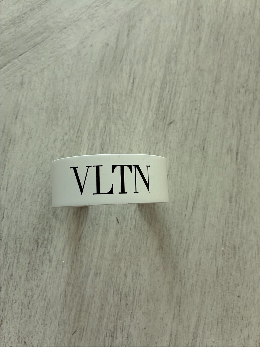 Valentino White VLTN Logo Cuff